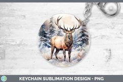 GorgeousWinter Woodland Animals Keychain design.