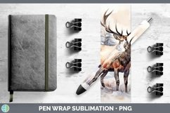 GorgeousWinter Woodland Animals Pen Wrap design.
