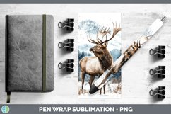 GorgeousWinter Woodland Animals Pen Wrap design.