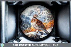 GorgeousWinter Woodland Animals Car Coaster design.