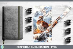 GorgeousWinter Woodland Animals Pen Wrap design.