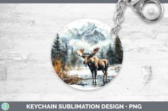GorgeousWinter Woodland Animals Keychain design.