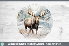 GorgeousWinter Woodland Animals Wind Spinner design.