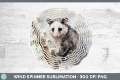 GorgeousWinter Woodland Animals Wind Spinner design.