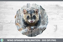 GorgeousWinter Woodland Animals Wind Spinner design.