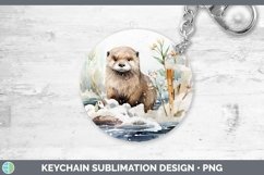 GorgeousWinter Woodland Animals Keychain design.