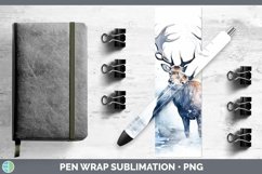 GorgeousWinter Woodland Animals Pen Wrap design.