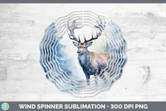 GorgeousWinter Woodland Animals Wind Spinner design.