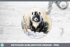 GorgeousWinter Woodland Animals Keychain design.