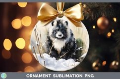 GorgeousWinter Woodland Animals Ornament design.