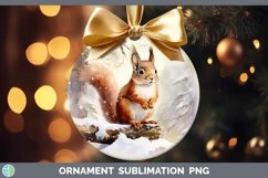 GorgeousWinter Woodland Animals Ornament design.