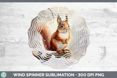 GorgeousWinter Woodland Animals Wind Spinner design.