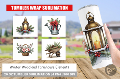 Winter Woodland Farmhouse Tumbler Product Image 1