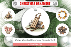 Winter Woodland Farmhouse Ornament Product Image 1