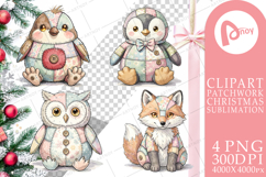 Winter Woodland Patchwork Sublimation Product Image 1