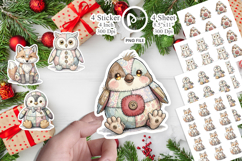 Winter Woodland Patchwork Sticker Product Image 1