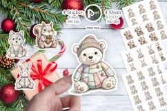 Winter Woodland Patchwork Sticker Product Image 1
