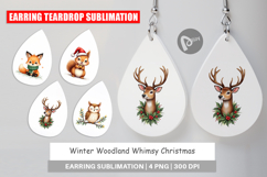Winter Woodland Animals Earring Product Image 1