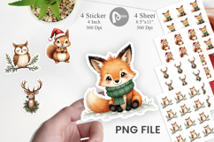 Winter Woodland Animals Sticker Product Image 1
