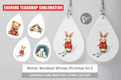 Winter Woodland Animals Earring Product Image 1