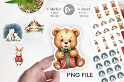 Winter Woodland Animals Sticker Product Image 1