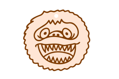 Playful Winter Yeti Ornament Laser Cut SVG Design Product Image 2