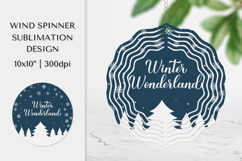 Winter Wonderland Wind Spinner Sublimation Design Product Image 1