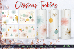 Winter Tumbler Wraps | mid century patterns | Cheer Product Image 1