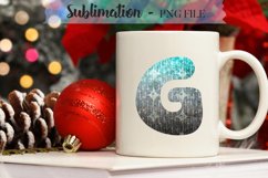Winter Blue Alphabet Sublimation Designs - 26 PNG Product Image 12