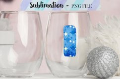 Winter Blue Alphabet Sublimation Designs - 26 PNG Product Image 9