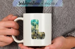 Winter Blue Alphabet Sublimation Designs - 26 PNG Product Image 29