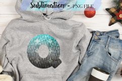 Winter Blue Alphabet Sublimation Designs - 26 PNG Product Image 17