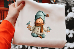 Winter Christmas Gnome Clipart Product Image 2