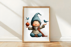 Winter Christmas Gnome Clipart Product Image 3