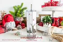 Christmas Deer woodland scene | sublimation design Product Image 2