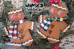Winter Gingerbread Ornaments Laser SVG Product Image 1