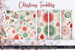 Winter Tumbler Wraps | mid century patterns | Holiday Product Image 1