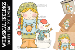 Winter Wendy Sublimation Clipart| DTF Clipart Product Image 1