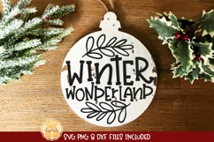 Winter Wonderland | Christmas Ornament SVG for Rounds Product Image 1