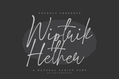 Wiptrik Hether - Natural Script Font Product Image 1