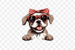 Cute Dog With Headband Sublimation Product Image 3