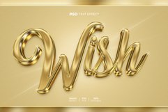 Wish 3D editable text effect Product Image 1