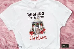Wishing For a Farm Christmas PNG | Christmas Sublimation Product Image 2