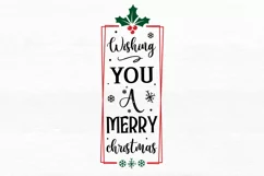 Wishing you a merry christmas SVG, Christmas Wine SVG Design Product Image 3