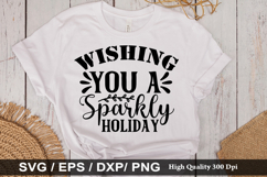 Wishing you a sparkly - Christmas SVG Design Product Image 1