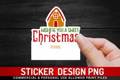 Wishing you a sweet Sticker,cupcake,cookie,celebration cuppcakes,celebration cakes,christmas,homemade treats,personalisation,custom cupcakes,cupcake toppers,cake tools,Christmas Gift Tag  Sticker Design,stickers Design png,cricut stickers,print n cut stic