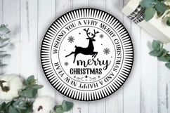 Wishing You A Very Merry Christmas SVG ,Christmas SVG Design Product Image 3