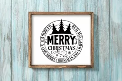 Wishing You A Very Merry Christmas SVG , Christmas Quote SVG Product Image 3