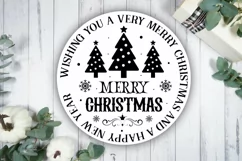 Wishing You A Very Merry Christmas SVG ,Christmas SVG Design Product Image 3