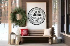 Wishing You A Very Merry Christmas SVG , Christmas Quote SVG Product Image 2